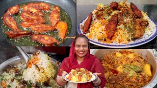 Prawns Tikka Biryani Recipe  Prawns Biryani Recipe  Tikka Biryani recipe  Street Food Zaika [upl. by Lemak]