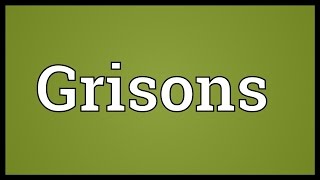 Grisons Meaning [upl. by Beattie]