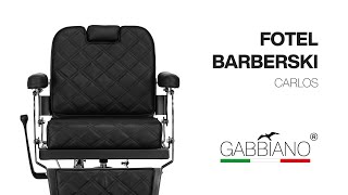 Fotel BarberskI Gabbiano Carlos [upl. by Ettelrac460]