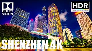 Shenzhen Night Walking Tour Exploring the Beauty of Chinas Modern City｜4K [upl. by Adnaerb]