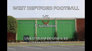 WDHS Football vs Paulsboro 92223 [upl. by Iaht]