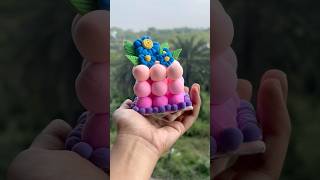 1 st time superclay diye fuldani banalam flowermaking shortsfeed superclay [upl. by Arrec476]