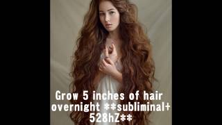 Grow 5 Inches Of Hair OVERNIGHT 100 GUARANTEED affirmations  528hZ frequency [upl. by Titos]