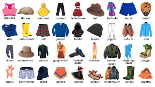 Learn 200 English Clothes Names with Pronunciation and Images  English Vocabulary [upl. by Gnehs]