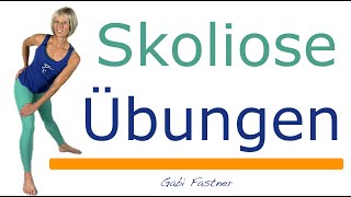 🍊 16 min Skoliose Übungen  Wirbelsäule bewegt und stabilisiert  ohne Geräte im Stehen [upl. by Petronella291]