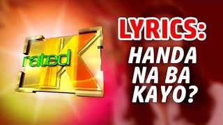 HANDA NA BA KAYO RATED K Theme s 2004  Retro Game Play [upl. by Fidelia]