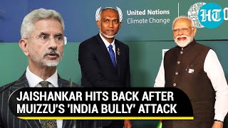 Jaishankars Savage Response After Maldives Muizzus India Bully Attack Bullies Do Not Help [upl. by Crystal]