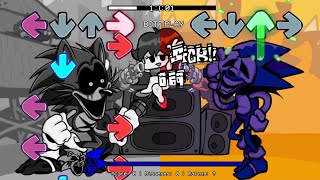 VS Sonic Exe sings Ugh  FNF Sonicexe 20 Colored vs FNF Sonic exe 15 Mod Black amp White [upl. by Aloise776]