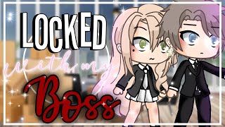 🦋Locked with my boss🦋  GLMM  Gachalife minimovie  Love story [upl. by Taft954]