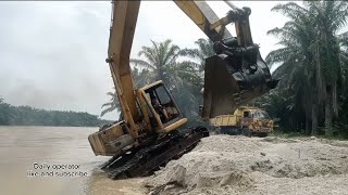 excavator operator job skills in sand mining [upl. by Kcyred]