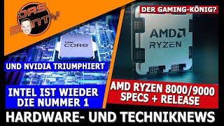 AMD Ryzen 80009000 Specs  Release  Intel Nummer 1  Nvidia RTX 4070 Super Reviews  News [upl. by Sesilu]