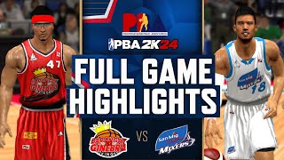 BRGY GINEBRA 08 vs SAN MIG COFFEE MIXERS 14  Full Game Highlights  NBA 2K14 to PBA 2K24 [upl. by Notffilc529]