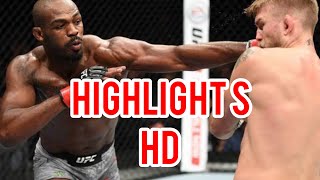 Jon Jones vs Alexander Gustafson highlights HD [upl. by Roach]