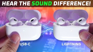 AirPods Pro 2 USBC vs Lightning  Hidden Differences 🤔 [upl. by Ahsile]