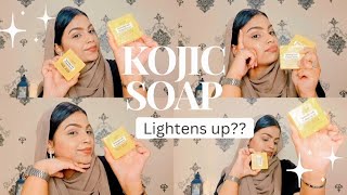 Tried Skin Lightening Soap From Ghar Soaps  Kojic Soap Goatmilk amp Niacinamide for all skin types [upl. by Anipsed]