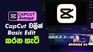 How to Edit Video On CapCut  Sinhala Tutorial  CapCut Desktop [upl. by Fabria]