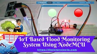 IoT based Flood Monitoring System Using NodeMCU Ultrasonic Sensor and ThingSpeak [upl. by Buseck]