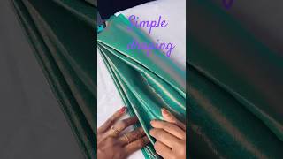 Saree draping easy saree pleats arranging shorts shortvideo [upl. by Erikson]