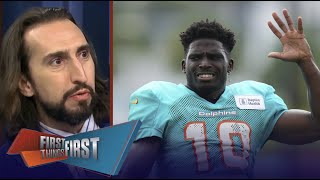 FIRST THINGS FIRST  Nick Wright reacts to Tyreek Hill having 1 receiving touchdown this season [upl. by Carmelina337]