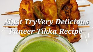 Very quick tandoori paneer tikka in air fryer recipe  paneer tikka barbeque recipe  Quick Recipes [upl. by Ignaz]