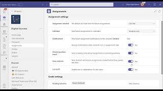 Microsoft Teams Assignments Managing Defaults [upl. by Aivon]