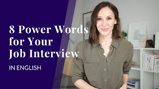 8 Power Words for Your Job Interview in English [upl. by Avert]