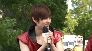 KCON Special Nuest interview and cute Minhyuns english [upl. by Irim638]