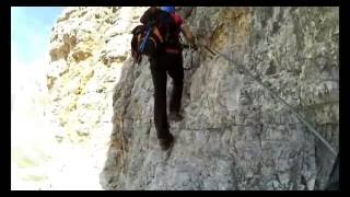 VIA FERRATA G LIPELLA  4K GoPro  DOLOMITI DAMPEZZO  ITALIA [upl. by Trevah]