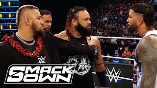 Solo Sikoa Threatens Roman Reigns Jey Uso Responds  WWE SmackDown Highlights 101824  WWE on USA [upl. by Aniez]