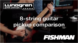 Fishman Fluence Modern 8 vs Lundgren M8 Strandberg Boden 8 Pickup Demo Meshuggah riffs [upl. by Aracahs]