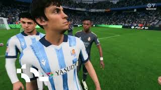 Gameplay FC 24  Real Sociedad vs Real Madrid  La Liga  20242025 [upl. by Aicilyt435]