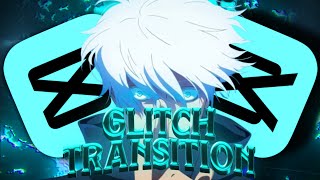 Glitch transition  Capcut tutorial [upl. by Bobina948]