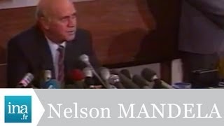 Frederik De Klerk annonce la libération de Nelson Mandela  Archive vidéo INA [upl. by Bautram]