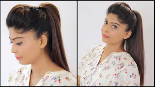 Perfect Ponytail Hairstyle  Easy Ponytail  Rinkal Soni [upl. by Cassandry]