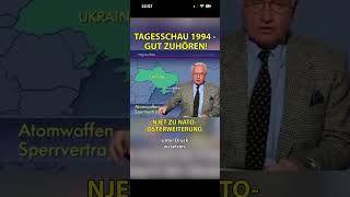 Tagesschau 1994 zur  NATO Osterweiterung Ukraine Russland [upl. by Sophy175]