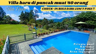 VILLA PUNCAK BOGOR  VILLA NOVA  REVIEW VILLA  VILLA BARU  KAPASITAS 40 ORANG  VILLA MURAH [upl. by Adeirf]