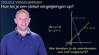 Hoe los je een stelsel vergelijkingen op vwo 3  WiskundeAcademie [upl. by Nilyac877]