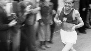 Emil Zátopek Wins 5000m 10000m amp Marathon Gold  Helsinki 1952 Olympics [upl. by Gabriel]