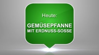 15 Gemüsepfanne mit ErdnussSosse  einfach schnell amp lecker zubereitet  Vegane Rezepte [upl. by Patsis28]