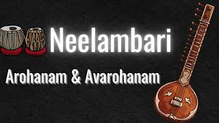 Neelambari Raga Arohanam amp Avarohanam isai carnaticmusic raga neelambari [upl. by Arlynne]