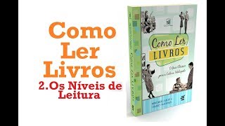 Como Ler Livros  2 Os Níveis de Leitura 0324 [upl. by Yliah]