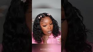 Quick amp Simple Style🙌Super Bouncy and Natural Water Wave Wig—No Glue Needed💖Ft Myfirstwig [upl. by Daisy]