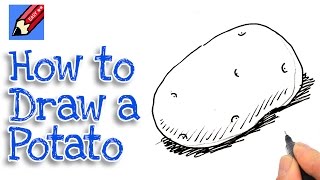 Learn how to draw a potato Real Easy  Step by Step with Easy  Spoken Instructions [upl. by Ahserak]