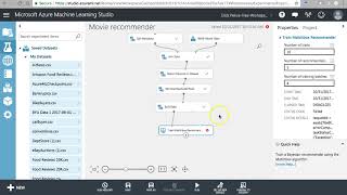 Azure Machine Learning Studio Matchbox Recommender Movies example [upl. by Lavella]