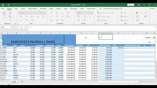 Personal Income Tax Computation PAYE NigeriaPAYE INCOMETAX payroll [upl. by Yaf]