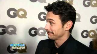 James Franco talks about Jennifer Aniston at GQs Men of the Year Party 2010 [upl. by Naejamron283]