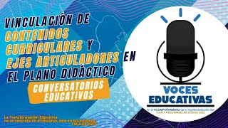 Vinculación de contenidos curriculares y ejes articuladores en el plano didáctico [upl. by Yellek]