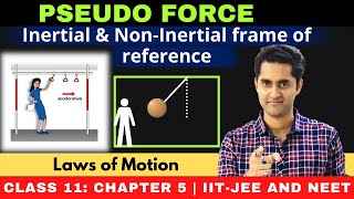 Laws of Motion  Pseudo Force Inertial and Non Inertial frame of reference  JEE  NEET [upl. by Aisan]