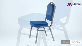 MEXTRA  Krzesło bankietowe Maestro Stal M01S 25mm  Banquet chair Stapelstühle  Bankettstühle [upl. by Afrikah]