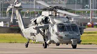 RARE Visitor at Edinburgh Airport  US Navy Seahawk [upl. by Imoyaba]